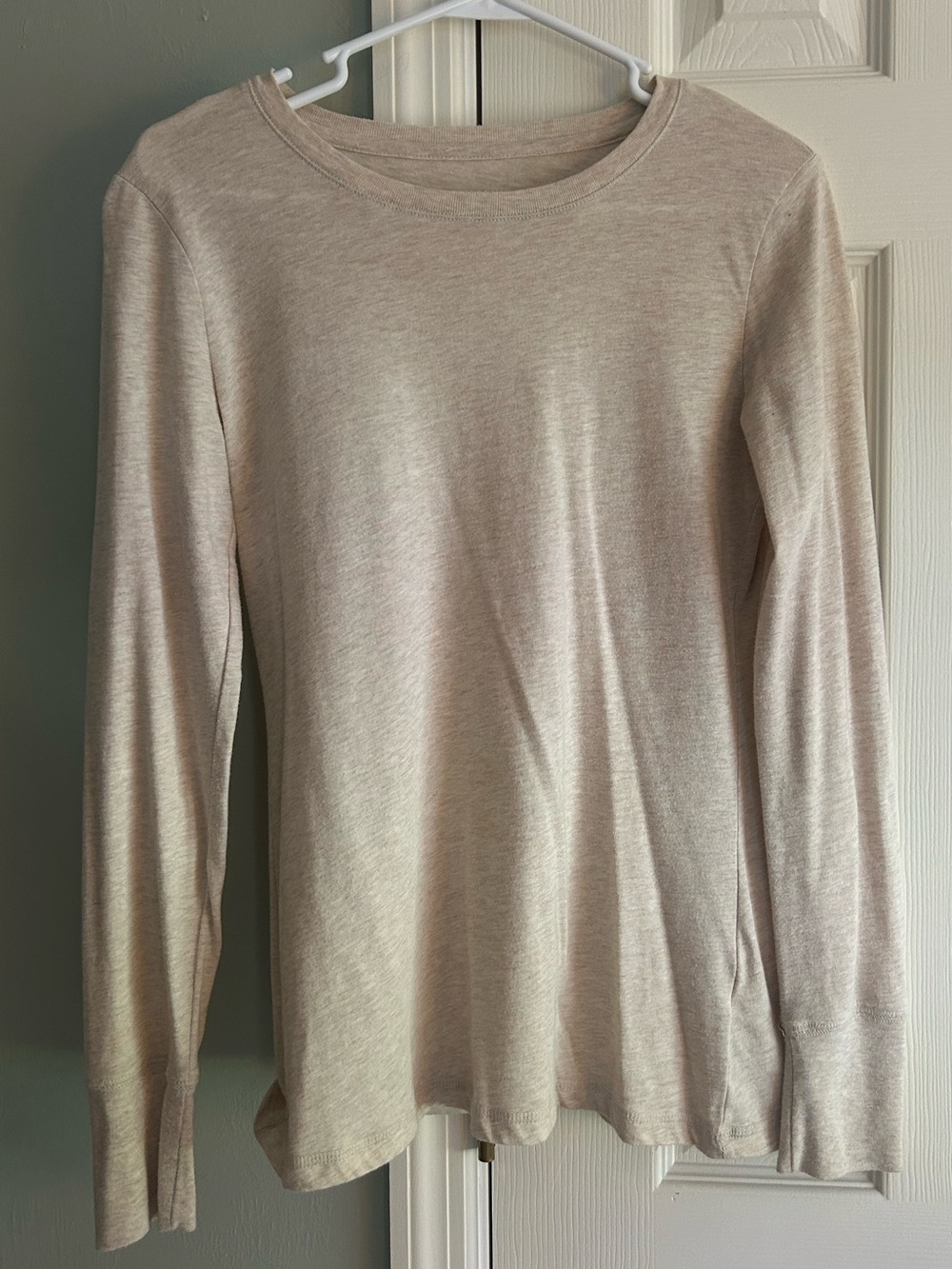 Mossimo Supply Co. Beige Crewneck Long Sleeve Top